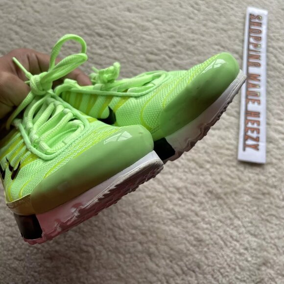 [US 5Y] NIKE AIR MAX PLUS SE GS Double Swoosh Lime Blast Green Running Shoes - Picture 10 of 10